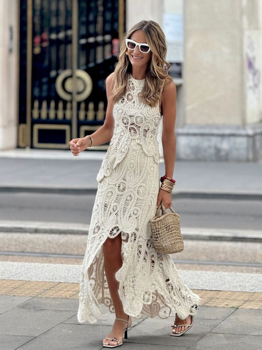 Hollow Irregular Lace Chain Link 3D Effect 2-piece Sets