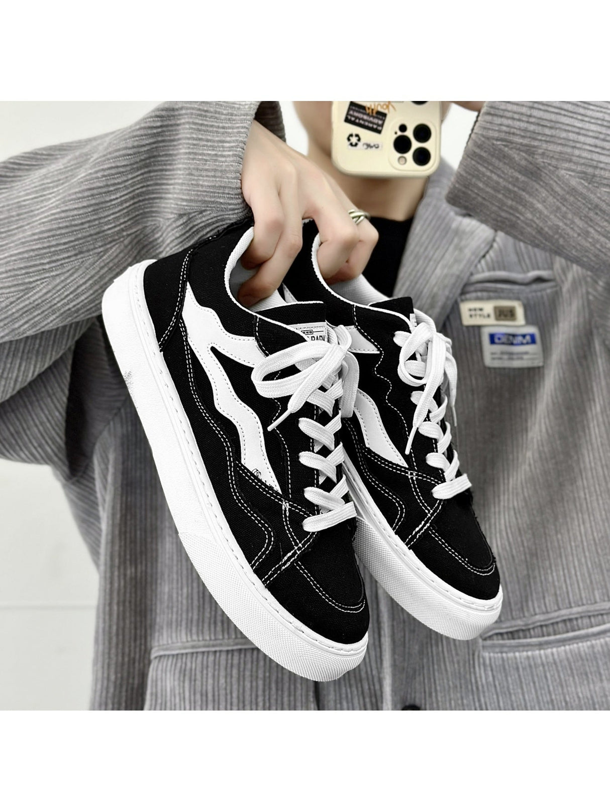 Liber Four Seasons Colorblock Men's Casual Sneakers