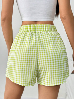 Plaid Stripes Shorts