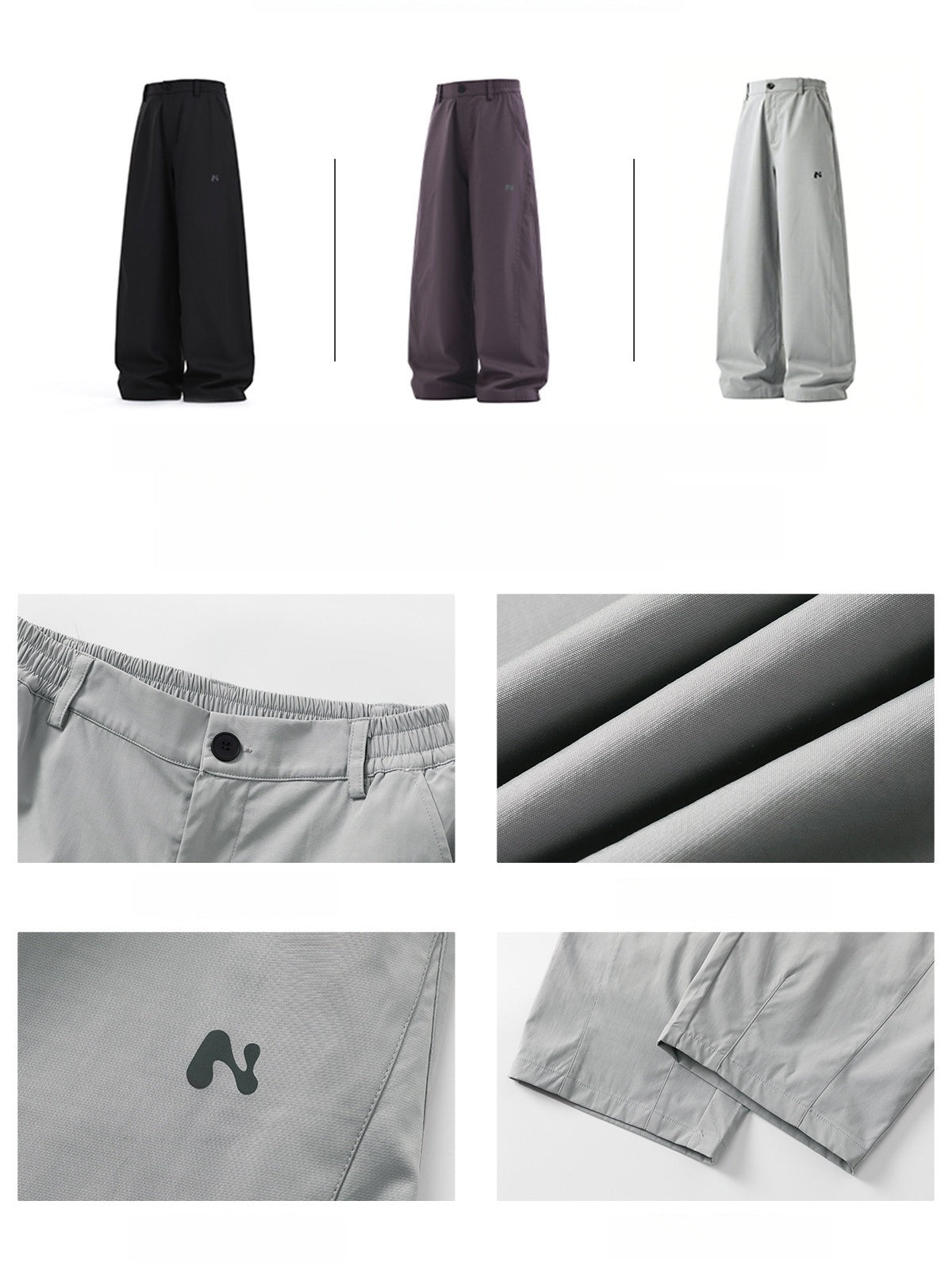 Outdoor Water-repellent Loose-fit Segmentation And Splicing Machete Pants