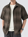 Retro Gradient Flax Shirts