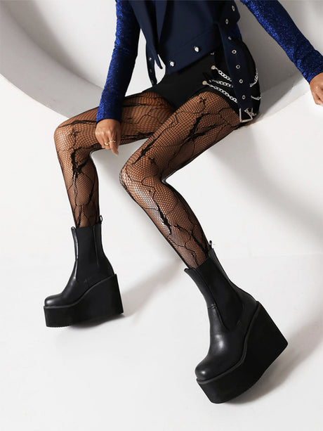 Wedge Platform Chelsea Boots