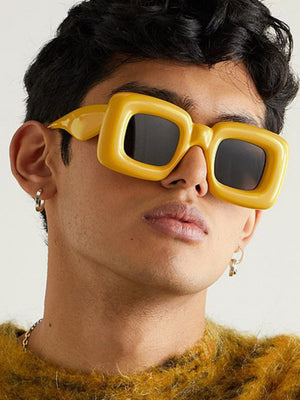 Irregular Full-rim Square Fashion Glasses