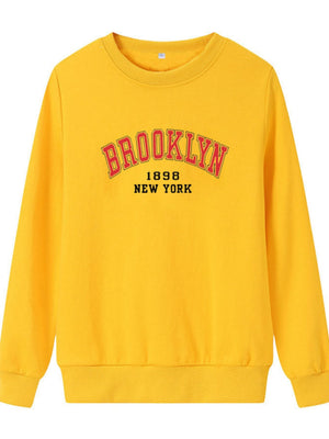 Liber Autumn Women's Printed Letter Sweatshirts&Hoodies
