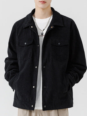 Veste de survêtement en velours côtelé