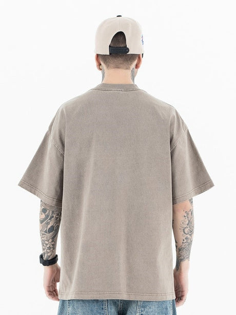 Liber Summer Men's Printed Letter T-shirts