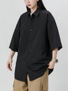 Cooling Sensation Loose-fit Dropped Shoulders Shirts