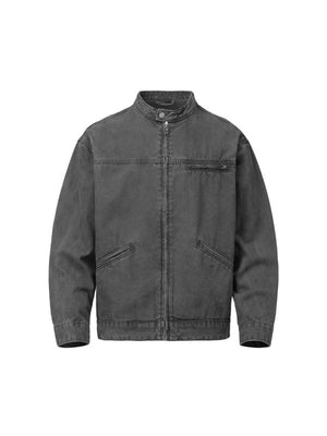 Retro-Jeansjacke in lockerer Passform