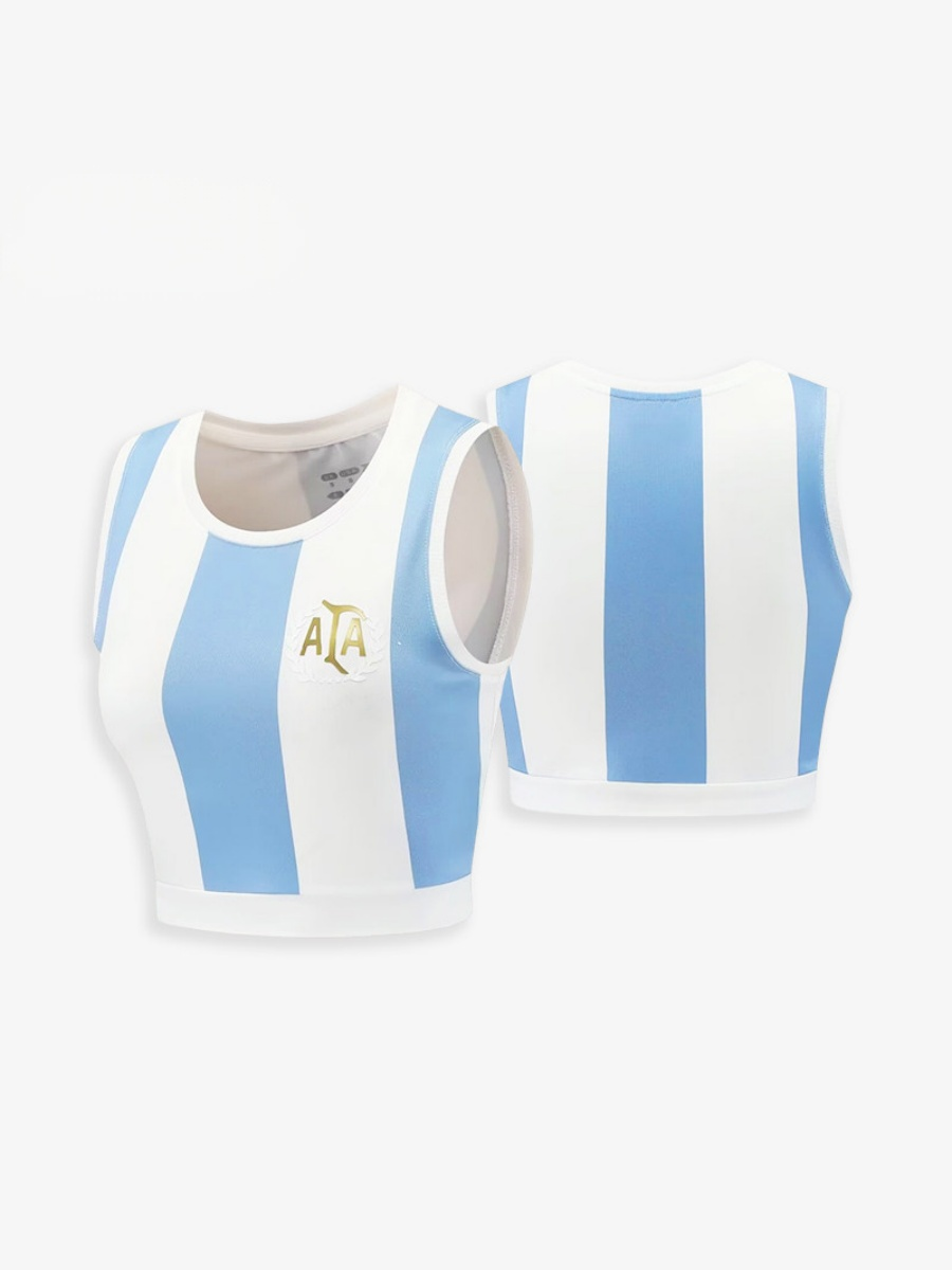 World Cup Football Babes' Crop Top Short-Sleeved Sports Vest Jersey