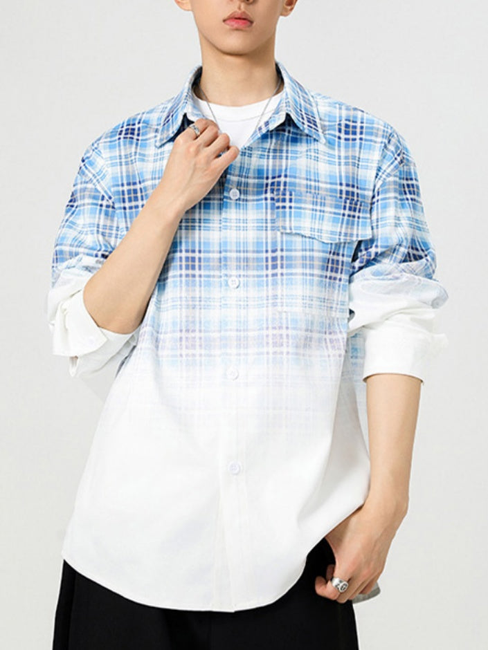 Gradient Plaid Shirts