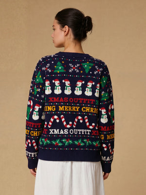Christmas Patterns Headgear Sequins Sweaters