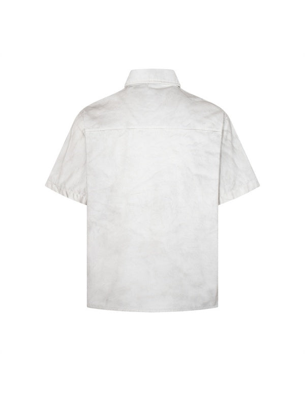 Distressed Dark Graffiti Printed Shirts