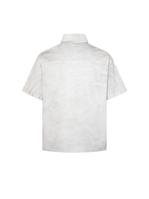 Distressed Dark Graffiti Printed Shirts