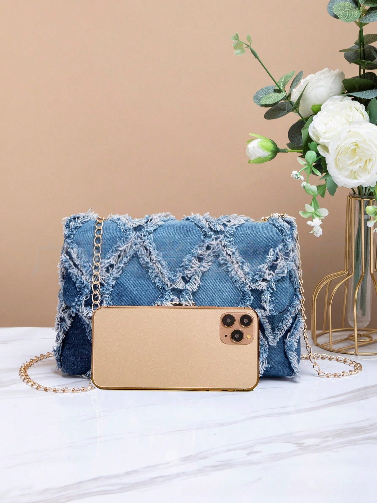 Denim Crossbody Bag