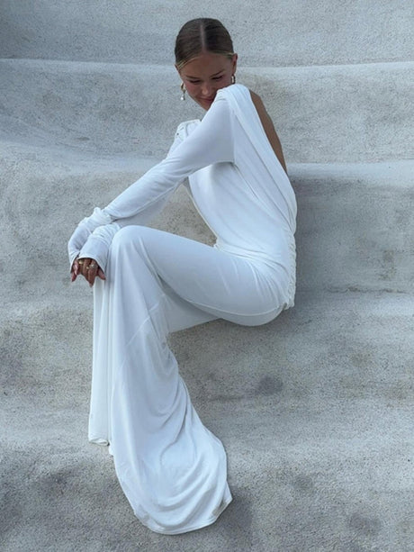 Sexy Backless Slim Fit Long Sleeve Dress