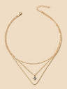 Square Diamond Multi-layer Necklace