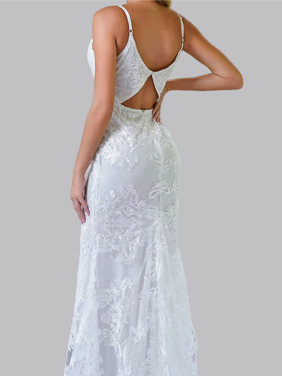 Liber Autumn Women's Lace Maxi Dresses