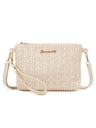 Resort Striped Straw Crossbody Bag