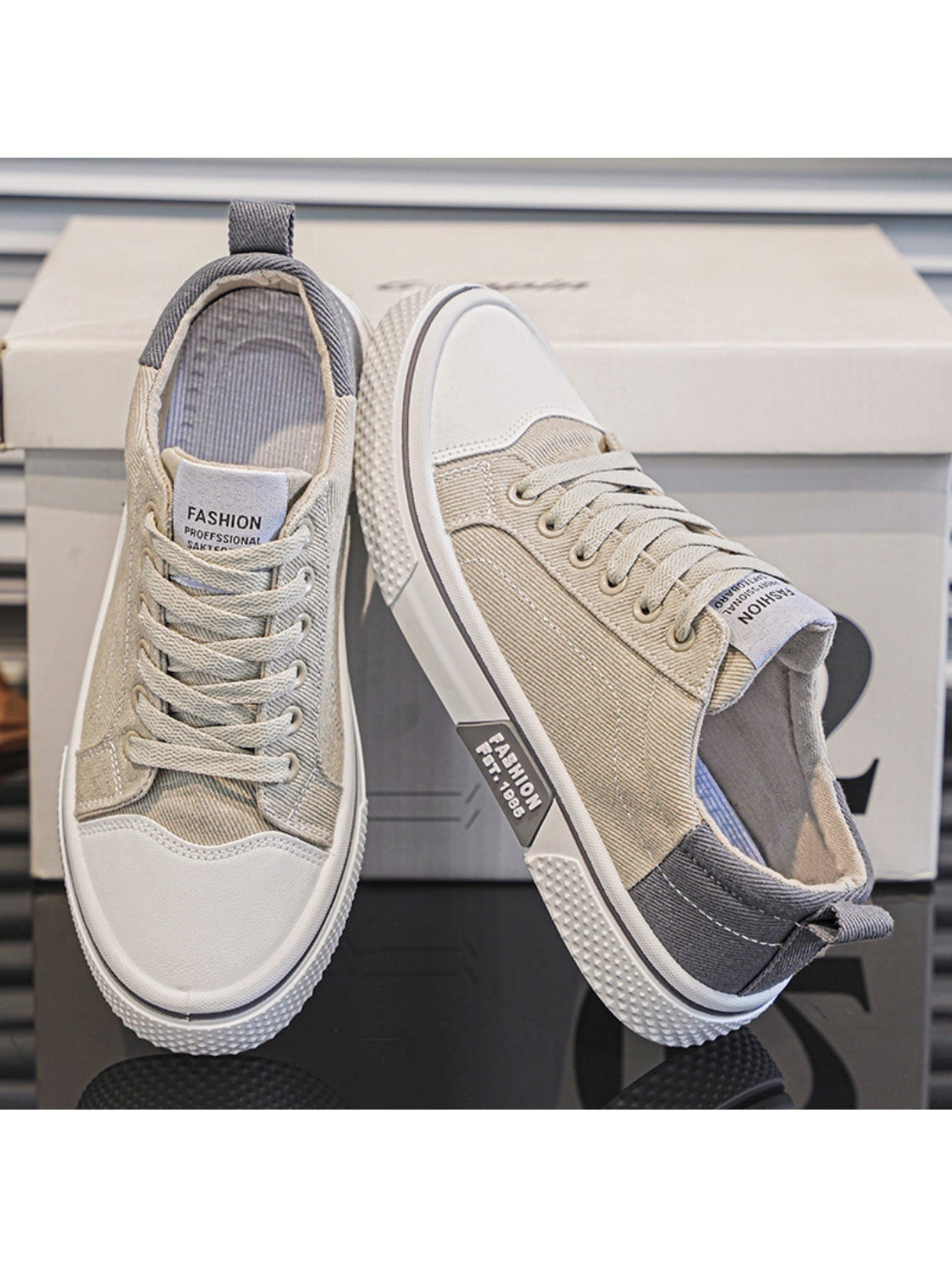 Liber Four Seasons Colorblock Canvas Men's Casual Sports Shoes