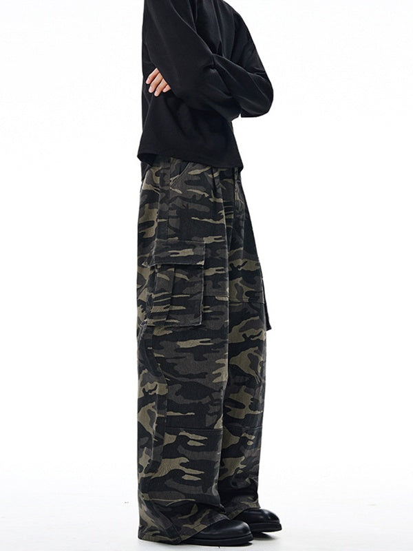 Liber Autumn Neutral wear Printed Camouflage Pants