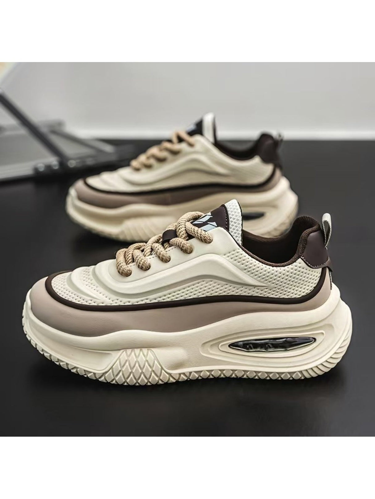 Liber Four Seasons Colorblock Thick-soled Men's Casual Sports Shoes