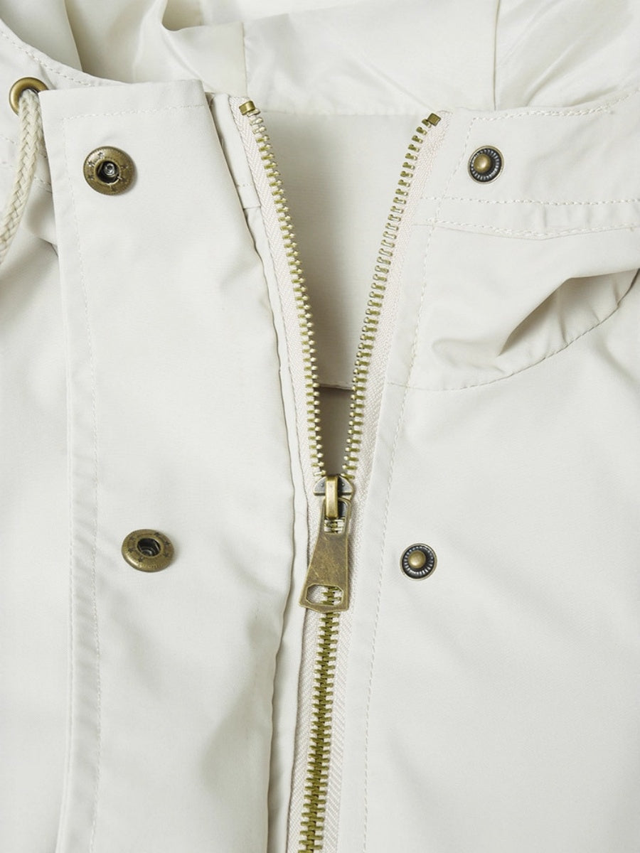 Mid-length Lightweight Raincoat Water Proof Mountain Climbing Outdoor Drawstring Windproof Trench Coats