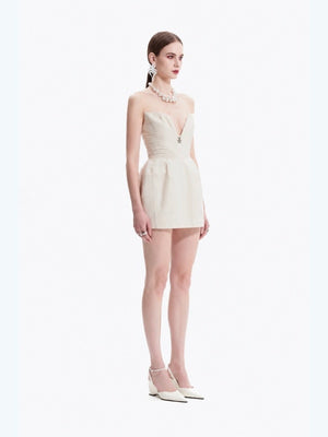 Court-style Belted Waist Top