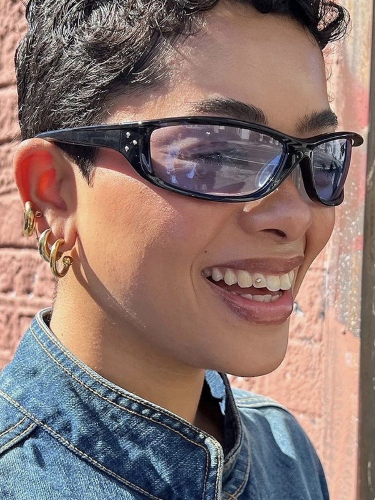 Full-rimmed, Uniquely Shaped Fashion Glasses