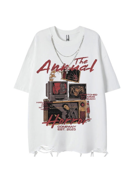 Vintage Hip Hop Loose-fit T-shirts