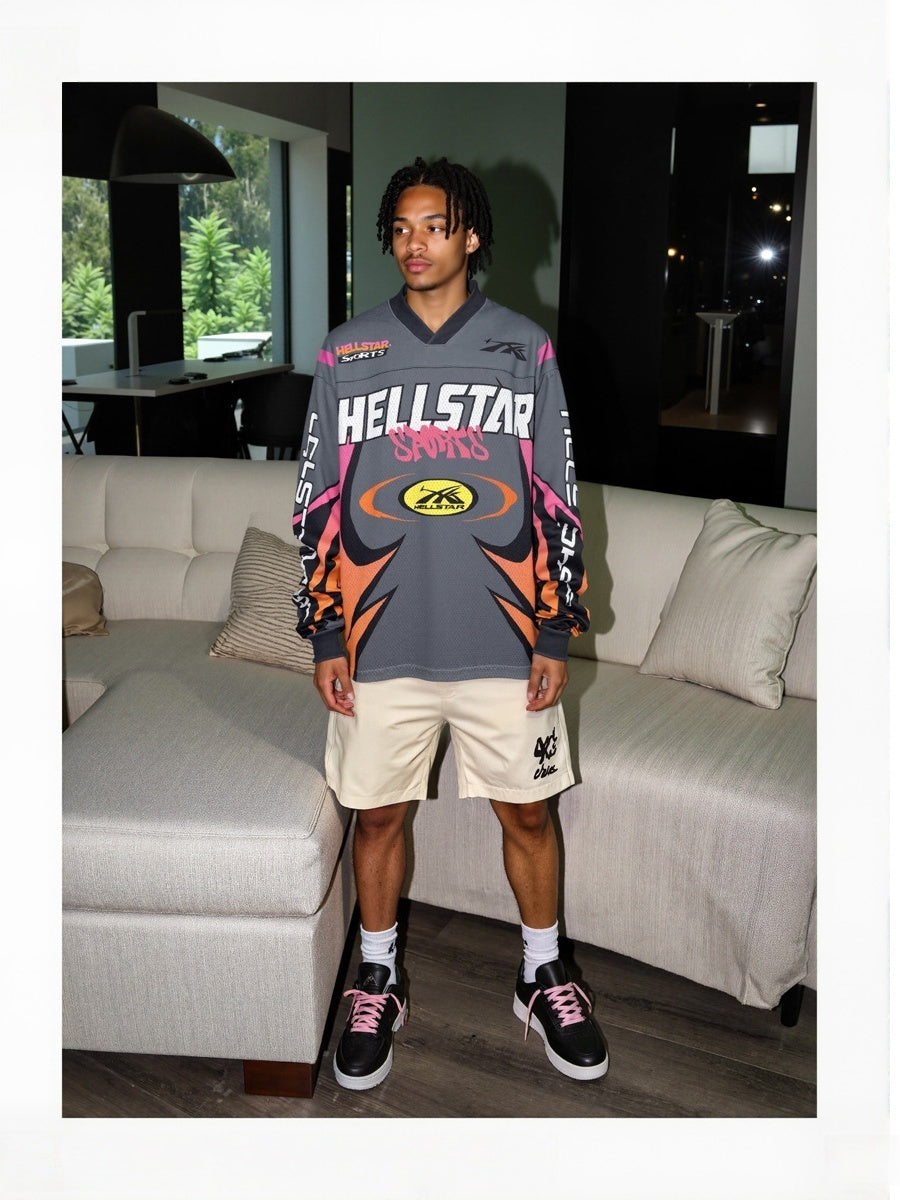 Neutral wear Printed Letter Long-sleeved T-shirt
