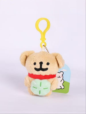 Plüsch-Hunde-Schlüsselanhänger