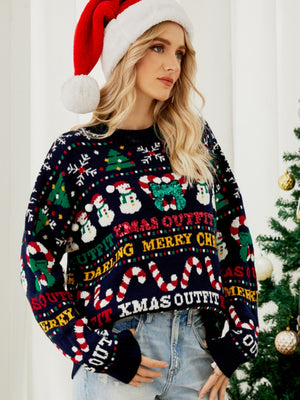 Christmas Patterns Headgear Sequins Sweaters