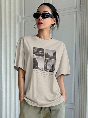 Printed Hand-painted T-shirt