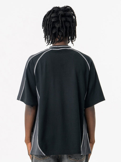 Liber Summer Men's Solid Color Letter T-shirts