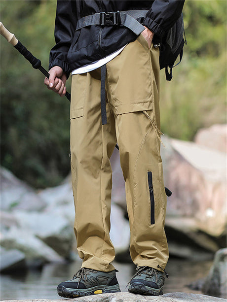 Liber Spring Men's Pocket decoration Solid Color Cargo Trousers