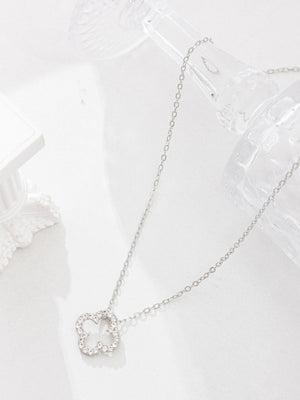 Four-leaf Clover Diamond Pendant Necklace