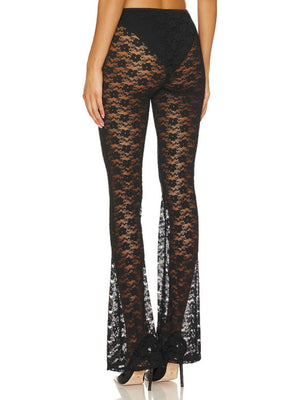Lace See-through Sexy Mesh High-elasticity Trousers