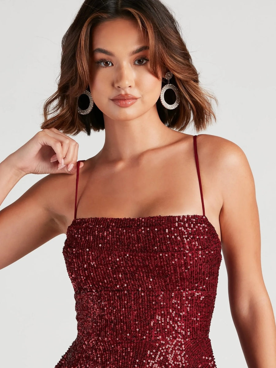 Liber Summer Women's Sequins Mini&Short Dresses