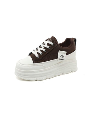 Colorblock Thick-Sole Women's Casual Sneakers