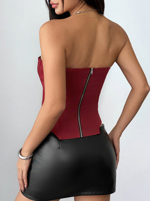 Straps Fish Bones Sexy Strapless Bra
