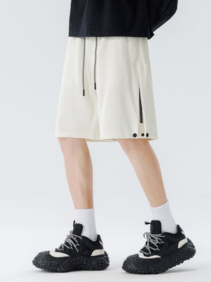Side Slit Printed Five Points Shorts