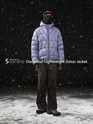 Dandelion Lightweight 90 Velvet Storage Down Hooded Jacket