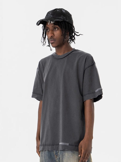 Liber Summer Men's Printed Letter T-shirts