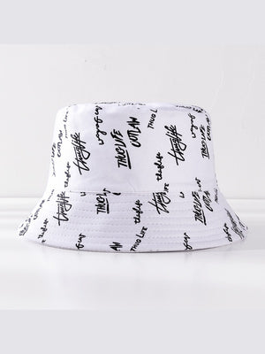 Printed Double-sided Foldable Sunscreen Bucket Hats