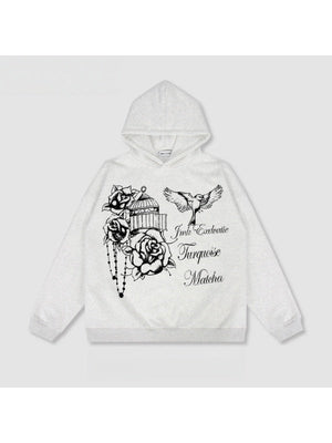 Liber Autumn Neutral wear Printed Letter Sweatshirts&Hoodies