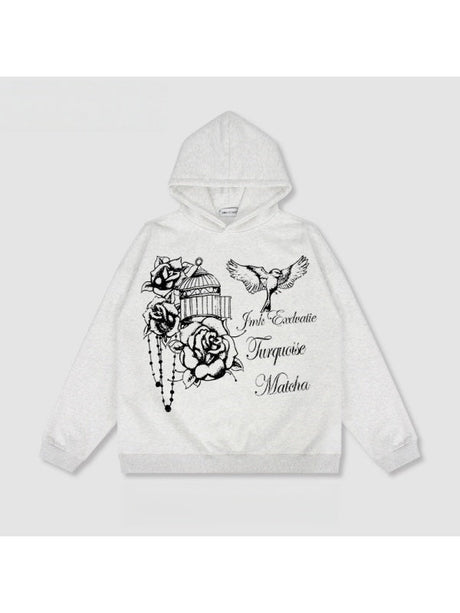 Liber Autumn Neutral wear Printed Letter Sweatshirts&Hoodies