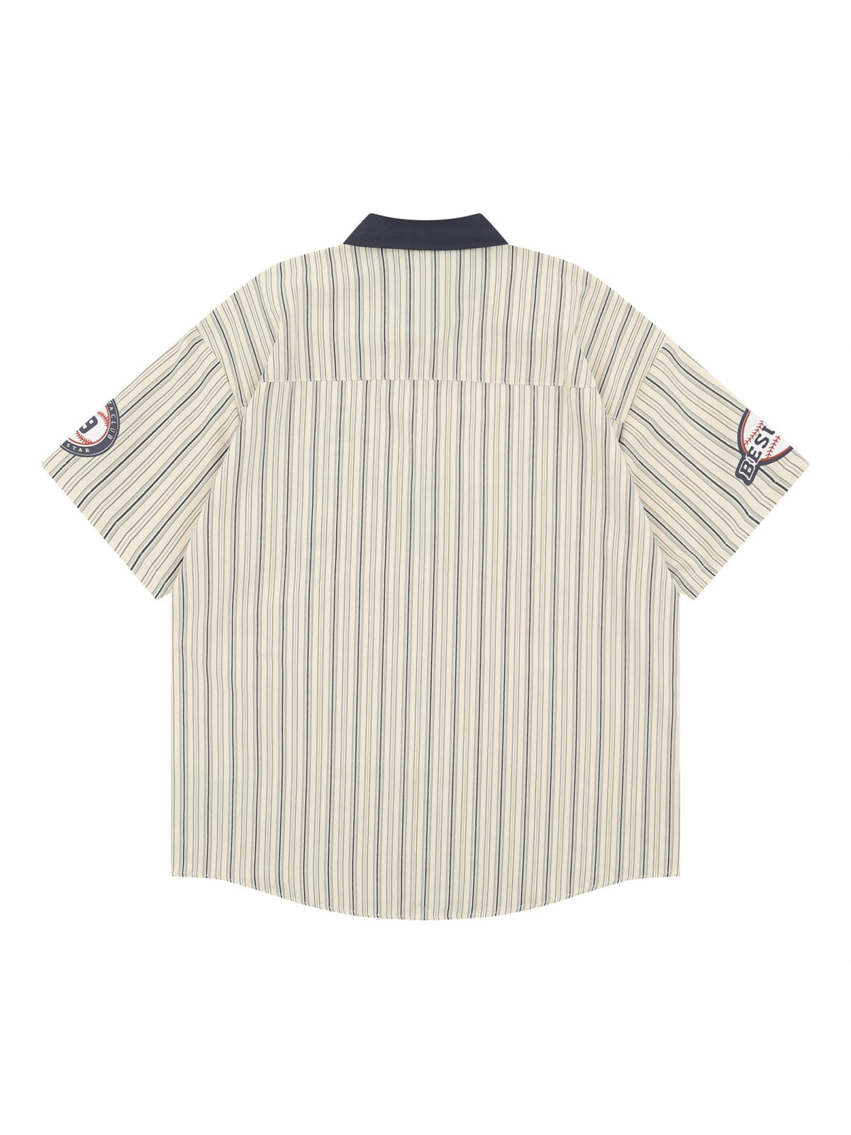 Stripes Patchwork Dog Pattern Shirts