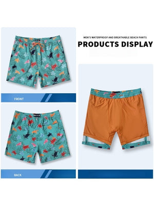 Outerwear Loose-fit Breathable Quick-drying Double Layer Beach Shorts