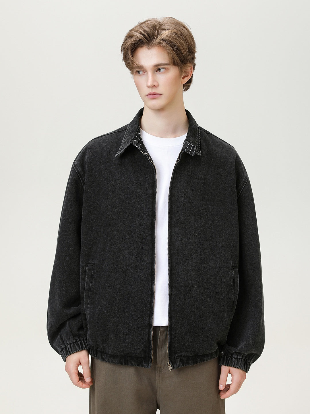 Liber Autumn Men's Printed Solid Color Jackets