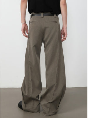 Retro Machete Stereo Gathering Cleanfit Dress Pants Pants
